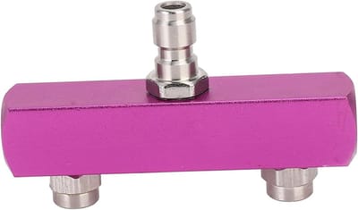 Hogedrukreiniger Tip - Dubbel Mondstuk - Auto Wassen - Dubbele Sproeier - 1/4 Inch - Zilver