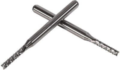 Vingerfrezen Set - Eindfrezen Hardmetaal - Metaal Bewerken - Ultrafijnkorrelig Hardmetaal - 2 Mm Snijder - Zilver