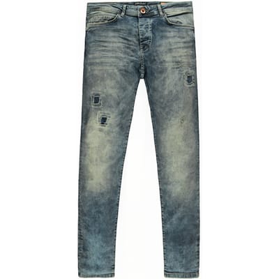 Cars Jeans Jeans Aron Super Skinny Stone Used Maat: W27L32 | Skinny Jeans Outlet | Heren | Grijs