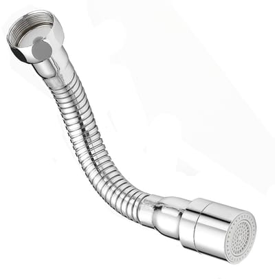 Kraanverlenger - 360° verstelbare keukenkraanverlenger - Keukenkraanverlengstuk - Kraanconnector - Kraanverlengstuk - Beluchter - Dubbele modusfunctie - Geschikt voor keukens, badkamers en balkons - Zilver