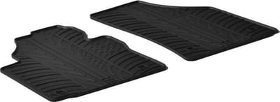 Gledring Rubbermatten passend voor Volkswagen Caddy 2004-2015 & 2015- (G profiel 2-delig + montageclips)