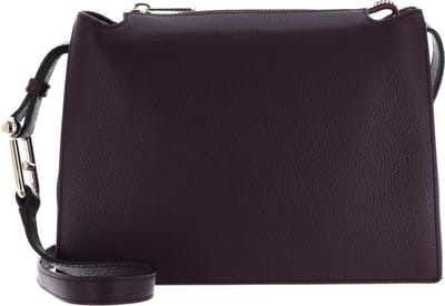 FURLA Leren Schoudertas Avondtas Nuvola Crossbody Chianti Donkerpaars