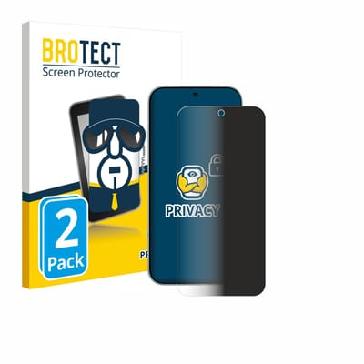 BROTECT - privacy screenprotector voor Xiaomi Redmi Turbo 5 5G - Folie Beschermfolie Blauwlichtfilter 2 Stuks