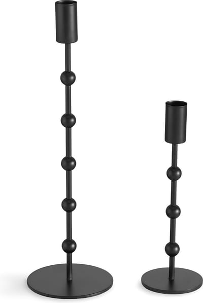 Design Kandelaar Zwart 2 st.