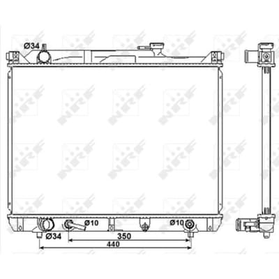 Radiator, motorkoeling NRF 53037
