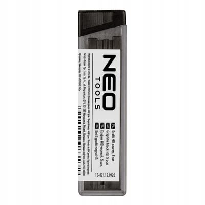 NEO 13-821 Serie - Vulpotloodvulling - HB Hardheid - 5 Stuks - Zwart