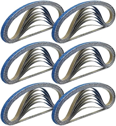Dailygoods- Schuurband 9 x 533 mm - 40 stuks - Zirkoniakorund - Vervangende schuurbandset - Hittebestendig - Waterbestendig - Langdurige prestaties - Schuurbanden