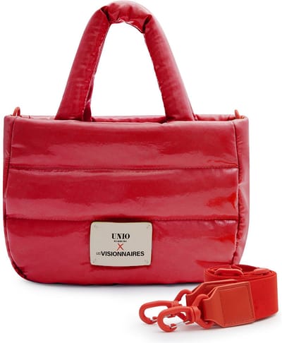 Unio Hamburg x Les Visionnaires handtas schoudertas Lacquer Unio Cortina Red rood