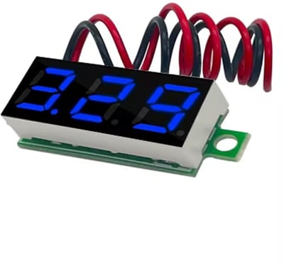 0,28Inch Voltmeter met display DC 4-30V - kleur Blauw