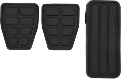 Set van 3 Rubber Pedal Covers voor Clutch, Rem en Acceleratie - Vervangingspads voor T4 Transporter 1990-2003, Slijtvast en Flexibel