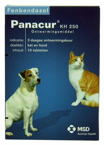 Panacur Ontworming - Hond En Kat - 10 Tabletten