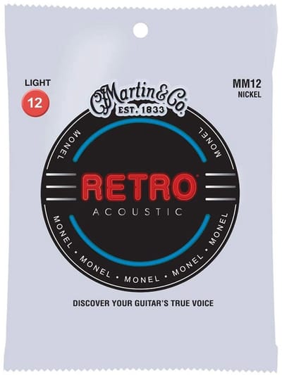 Martin Retro MM12 - Monel verzilverde .012 snarenset voor western gitaar