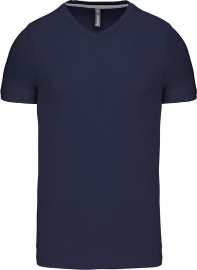 Kariban T-shirt V-hals korte mouwen K357 - Navy - L