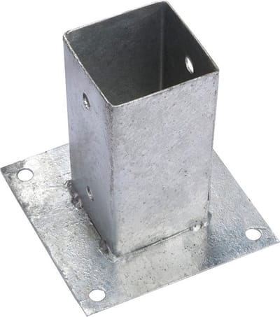 Paalvoet - voetsteun voor houten paal - 90 mm