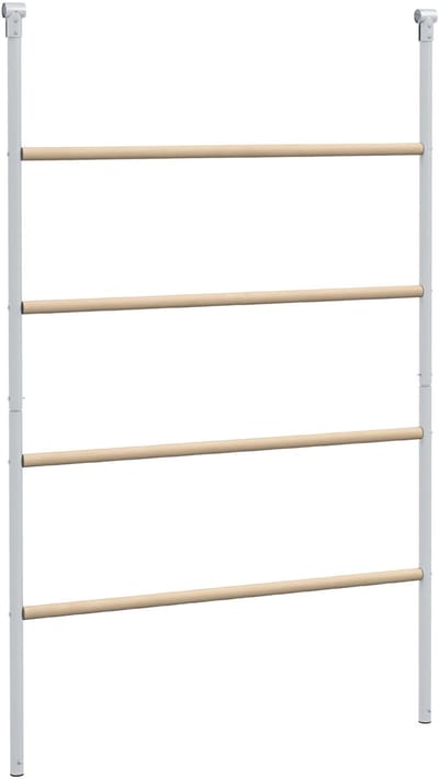 PawHut Sitzleiter für Hühner aus Holz, Hühnerleiter Hühnerspielplatz Sitzstange Klettergerüst für 4-6 Hühner 140 x 86 x 2,5 cm Naturholz
