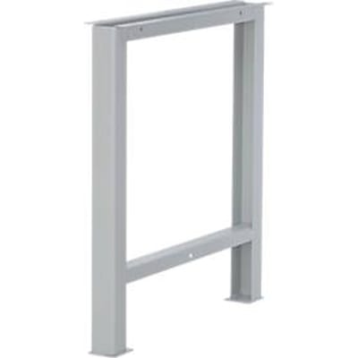 Schäfer Shop Select onderstel voor werkblad, niet in hoogte verstelbaar, D 665 x H 800 mm, lichtgrijs RAL 7035