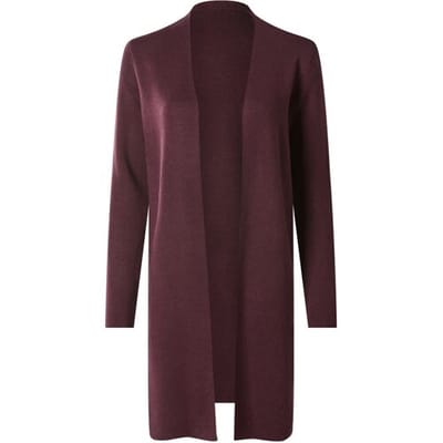 ESMARA Lang dames vest (Bordeauxrood, XS (32/34))
