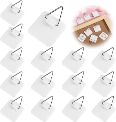 Zelfklevende Foto Hangers 15 Stuks - Schadevrije Wanddecoratie voor Foto's, Ideaal voor Thuis, Badkamer en Kunstwerken, Eenvoudige Bevestiging zonder Spijkers