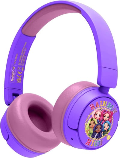 Bluetooth Headset Kinderen - Volumeremming - Kleurrijke Design - Draadloos - 85 dB Max - 2,5 Uur Speeltijd - Voor School en Video's