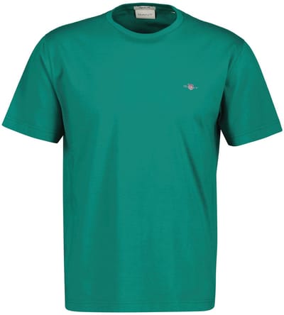Gant 2003184 Regular Fit T-shirt Met Korte Mouwen Groen M Man