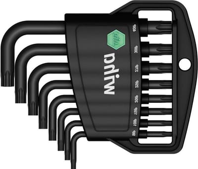 Llaves Allen en soporte Classic TORX PLUS® de 9 piezas - acabado en oxidación negra