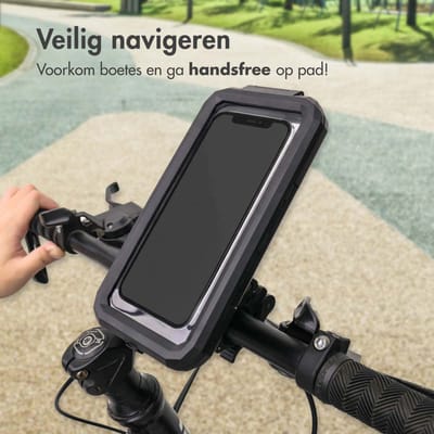 imoshion Waterdichte Telefoonhouder Fiets - Stevig en 360° Draaibaar - Universeel - GSM Houder
