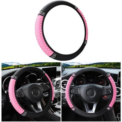Dailygoods- Stuurhoes Zacht Imitatieleer - Auto Interieur Accessoire - Diameter