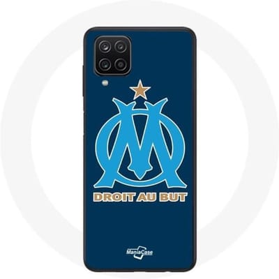 Coque Samsung Galaxy A12 Olympique de Marseille Fond Bleu blauw