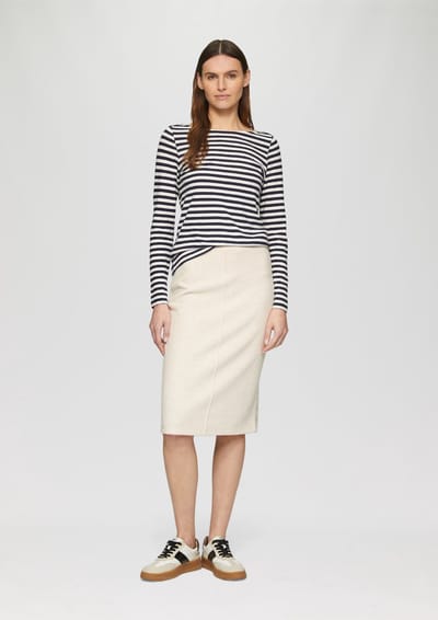 s.Oliver - female - Zachte rok met decoratieve stiksels