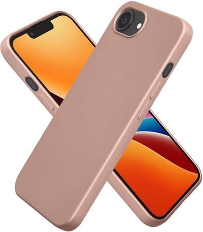 kwmobile telefoonhoesje geschikt voor Apple iPhone 17e / iPhone 16e - Hoesje voor smartphone - Back cover in metallic roségoud