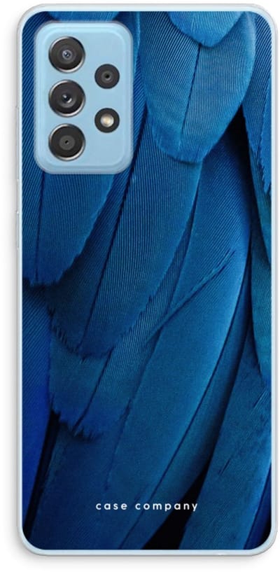 Case Company® - Hoesje geschikt voor Samsung Galaxy A73 hoesje - Pauw - Soft Cover Telefoonhoesje - Bescherming aan alle Kanten en Schermrand