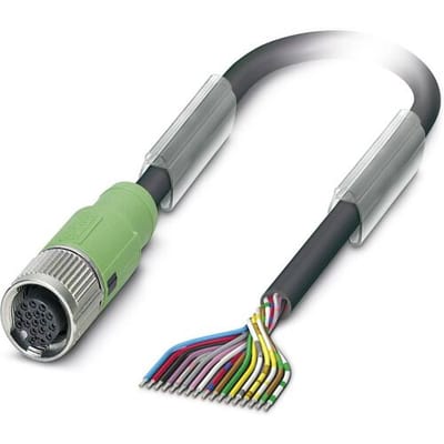 Phoenix Contact 1430776 Sensor/actuator connector, geassembleerd M12 Aantal polen (sensoren): 17 Bus, recht 1.50 m 1 stuk(s)