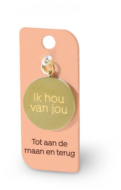Gouden Charm - Ik hou van jou