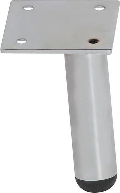 FLE - Stalen meubelpoot chroom rond ø 2,5 cm en hoogte 9,5 cm