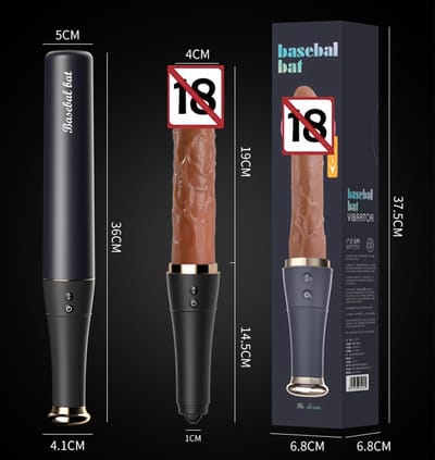 Volwassen Stroker-vibrator Handheld honkbalknuppel Realistische dildo's Seksspeeltjes 5 Tonglikkende warmte 10 Vibrerende buttplug-seksmachine