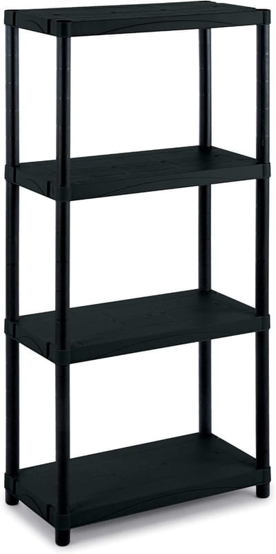 Modulair Rek met 4 Planken - Ruimtebesparend en Functioneel 60x30x132 cm