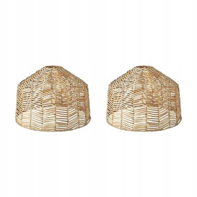 2x Rattan Lampenkap Hanglamp - 45 cm - Natuurlijk