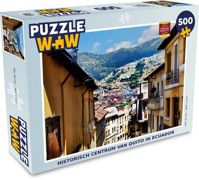 Puzzel Historisch centrum van Quito in Ecuador - Legpuzzel - Puzzel 500 stukjes