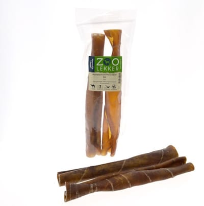 Zoolekker Kamelenhuid rol hondensnack 30 cm - natuurlijke kauwsnack voor honden, 2 stuks