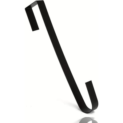 Support de couronne en métal conçu pour l'arrière des portes dans un style classique avec des crochets robustes pour suspendre des couronnes, des nœuds et des panneaux de bienvenue Parfait pour la décoration