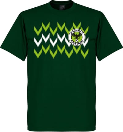 Nigeria 2018 Pattern T-Shirt - Donker Groen - M