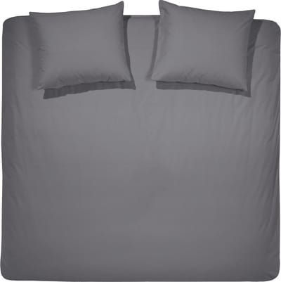 Cinderella Morning Dekbedovertrek - Tweepersoons - Lits-Jumeaux Extra Breed - 260x200/220 cm - Antraciet + 2 kussenslopen 60x70