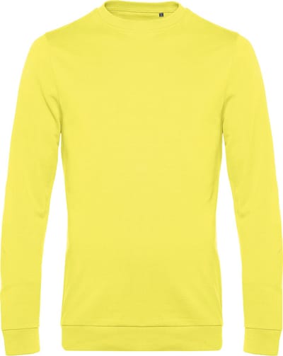 Sweater 'French Terry' B&C Collectie maat XS Solar Yellow/Geel