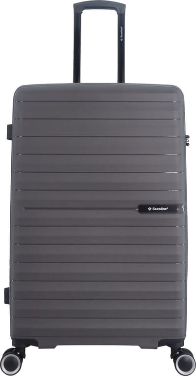 Saxoline – Fiesta | Harde Koffer / Valies /Reiskoffer – Large (95L) – Grijs - Grijs / Large