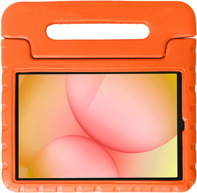 Hoesje - Geschikt voor Samsung Galaxy Tab A11 - Kinderhoes Shockproof Bumper - Kidsproof Case - Tablet Hoes - Kinder Hoes Cover - Oranje