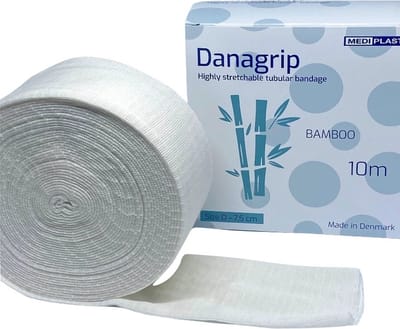 Danagrip Compressief Bamboe Buisverband voor benen 7,5cm x 10m