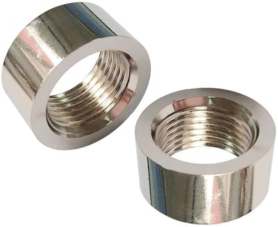 Cosensi- Zuurstofsensor - 2 Stuks - Universele M18x1,5 Moer - IJzer/Galvanisch Vernikkeld - Waterdicht - Schokbestendig - Duurzaam - Sensormoer