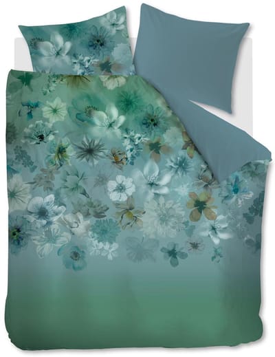 Beddinghouse Lou dekbedovertrek - Tweepersoons - 200x200/220 cm - Blauw Groen