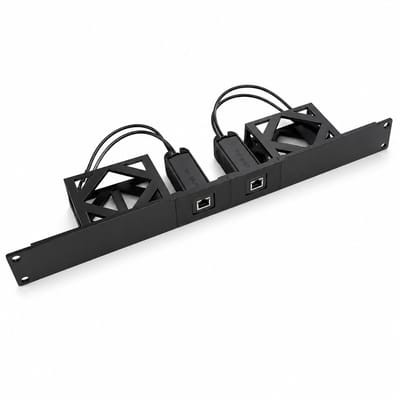 1U Rack Mount Geschikt voor Philips Hue Bridge – 19 Inch Serverkast – PoE Splitter – Dubbele Bridge Houder – Zwart