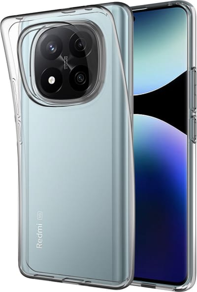 Cazy hoesje geschikt voor Xiaomi Redmi Note 14 Pro Plus (5G) Hoesje Siliconen - Flexibele Case - Transparant
